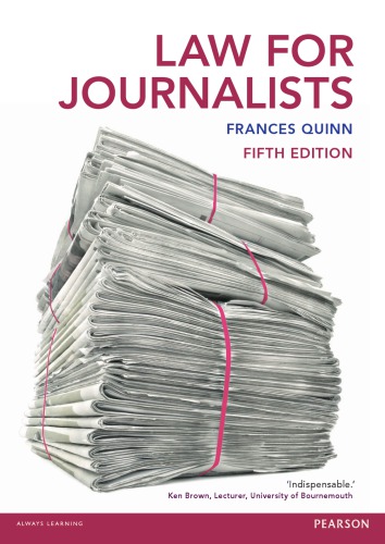 Law for Journalists 5th Edition PDF EBook