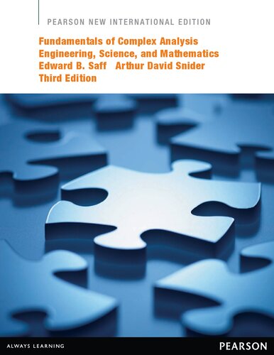 Fundamentals of Complex Analysis with Applications to Engineering, Science and Mathematics