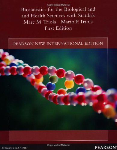 Biostatistics for the Biological and Health Sciences with Statdisk