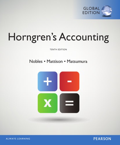 Horngren's Accounting, Global Edition