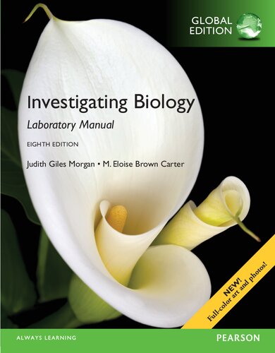 Investigating biology lab manual, global edition.