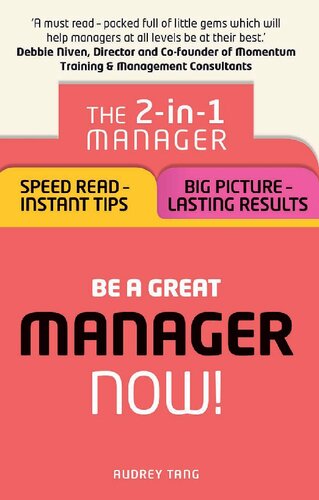 Be a Great Manager - Now!