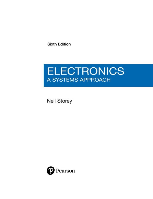 Electronics : a systems approach