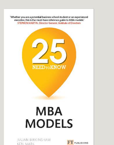 25 need-to-know MBA models