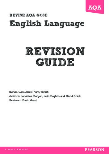 Revise AQA GCSE English Language Revision Guide.