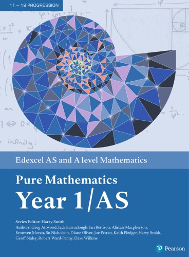 Edexcel AS and A level Mathematics Pure Mathematics Year 1 Textbook.