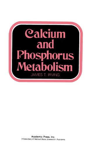 Calcium and Phosphorus Metabolism