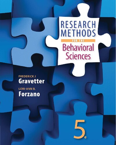 Research Methods for the Behavioral Sciences