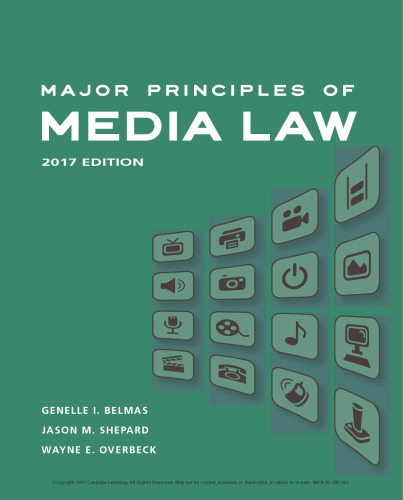 Major Principles of Media Law, 2017