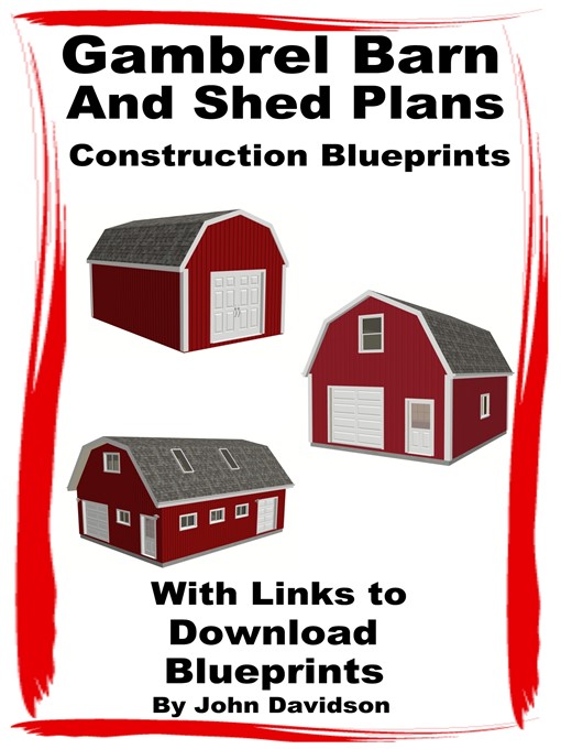 Gambrel Barn and Shed Plans Construction Blueprints