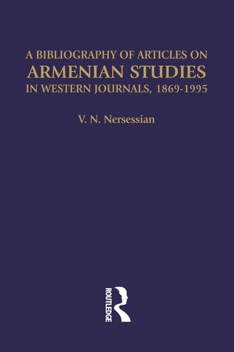 A bibliography of articles on Armenian studies in western journals, 1869-1995