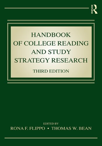 Handbook of college reading and study strategy research