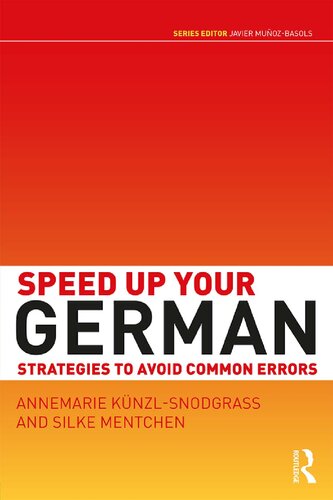 Speed up your German : strategies to avoid common errors