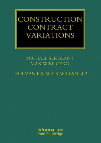 Construction contract variations