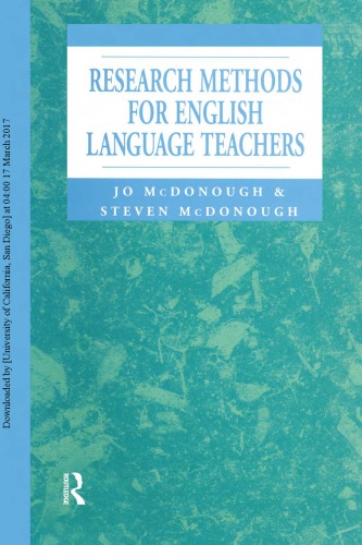 Research methods for English language teachers