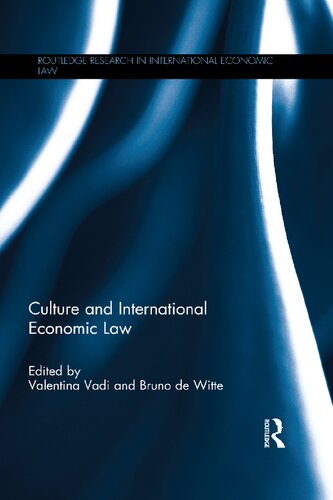 Culture and international economic law