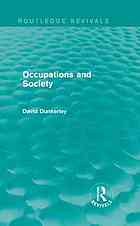 Occupations and society