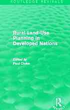 Rural land-use planning in developed nations