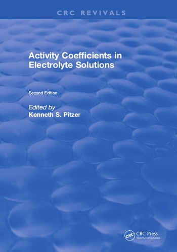 Activity Coefficients in Electrolyte Solutions