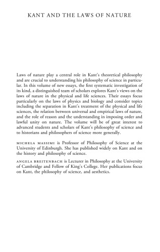 Kant and the Laws of Nature