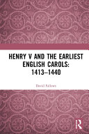 Henry V and the Earliest English Carols