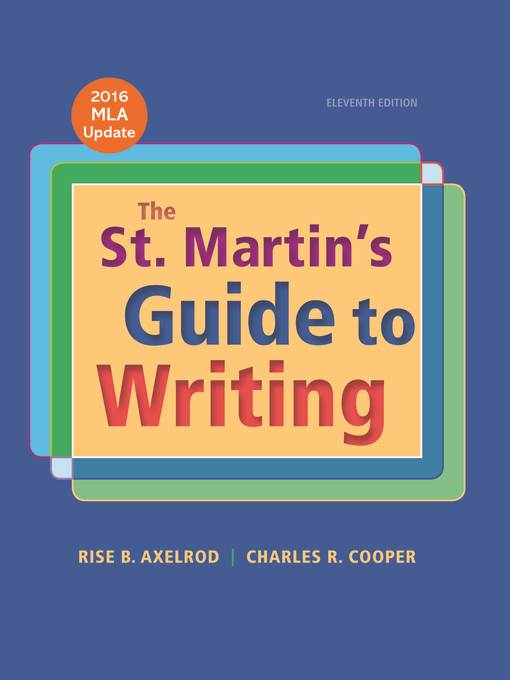 St. Martin's Guide to Writing with 2016 MLA Update