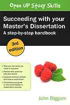 Succeeding With Your Master'S Dissertation : a Step-By-Step Handbook.