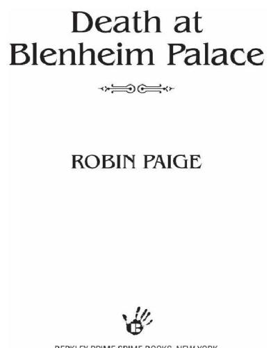 Death at Blenheim Palace.