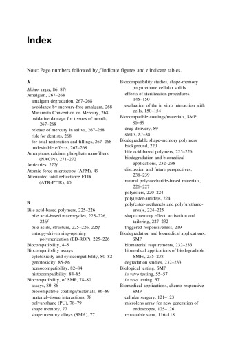 Shape Memory Polymers for Biomedical Applications.