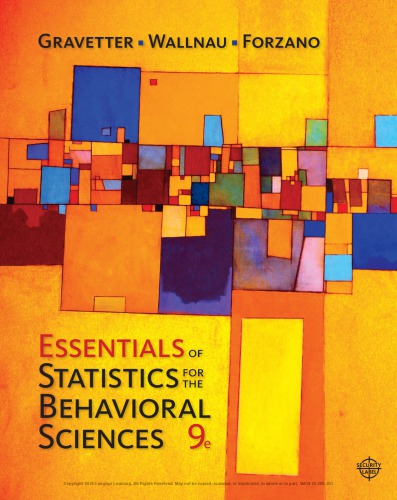 Essentials of Statistics for the Behavioral Sciences