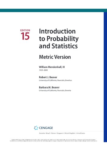 Introduction to Probability and Statistics