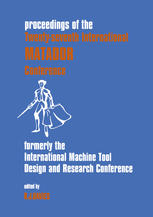 Twenty-Seventh International MATADOR (Machine Tool Design and Research) Conference