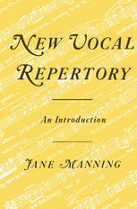 New Vocal Repertory : an Introduction.