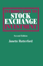 Introduction to Stock Exchange investment