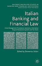 Italian Banking and Financial Law