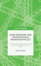 Open Borders and International Migration Policy