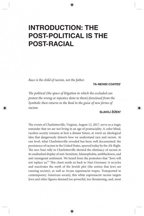 Žižek on race : toward an anti-racist future