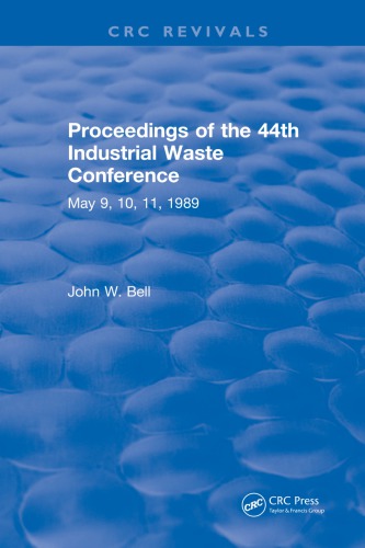 Proceedings of the 44th Industrial Waste Conference May 1989, Purdue University.