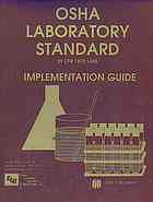 OSHA Laboratory Standard - Implementation Guide