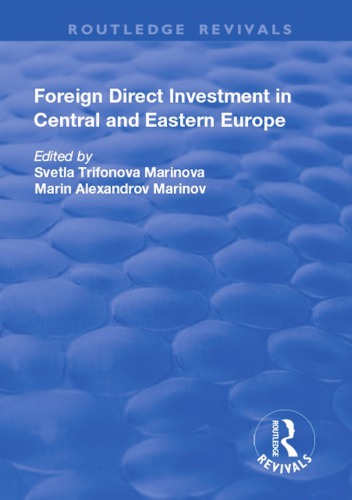Foreign Direct Investment in Central and Eastern Europe