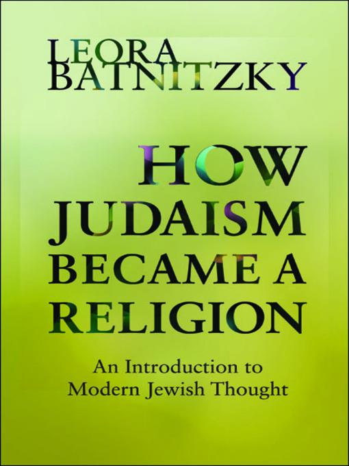 How Judaism Became a Religion