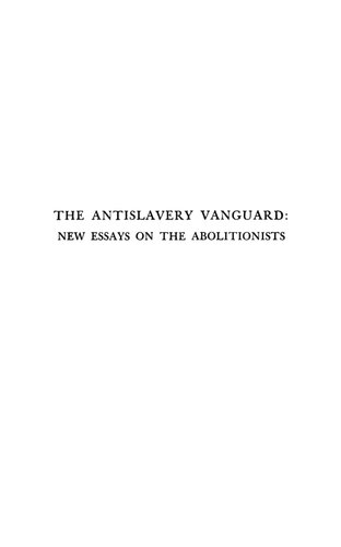 The Antislavery Vanguard