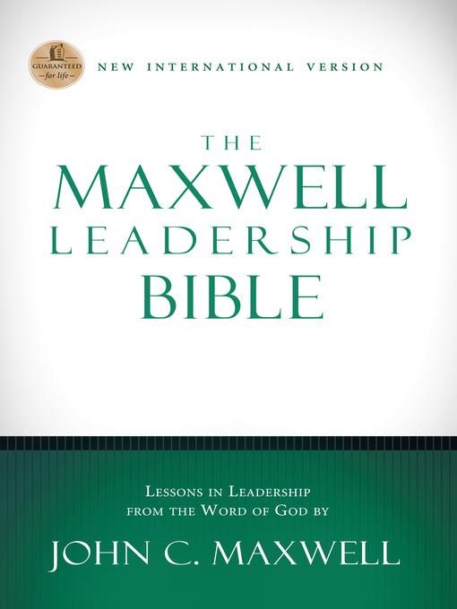 NIV, the Maxwell Leadership Bible, eBook