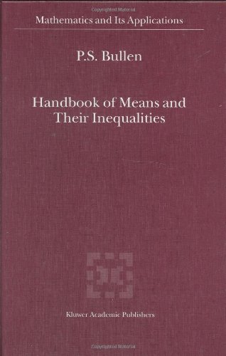 Handbook of Means and Their Inequalities