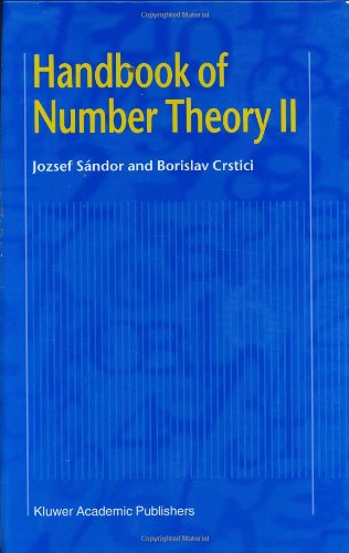 Handbook of Number Theory II