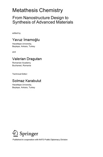 Metathesis Chemistry