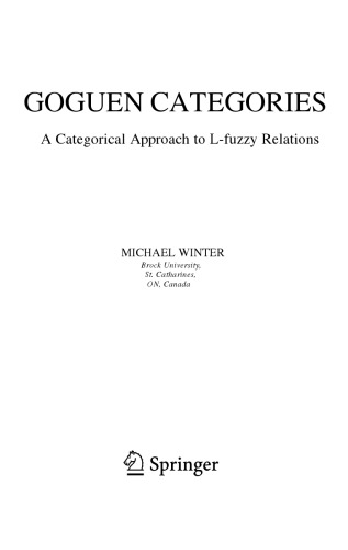 Goguen Categories