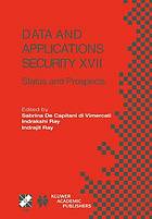 Data and Applications Security XVII