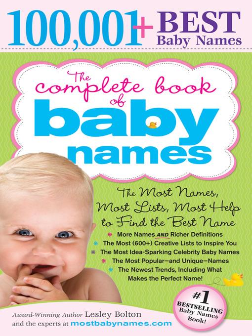 The Complete Book of Baby Names