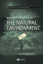 Business Ethics and the Natural Environment